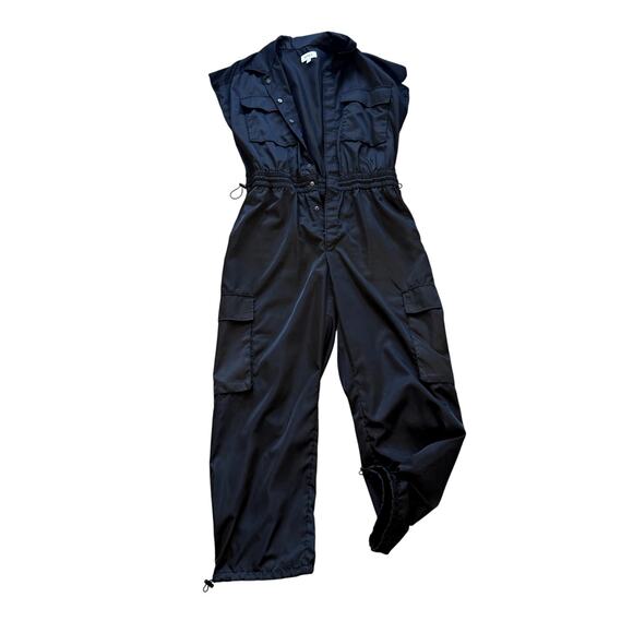 PISTOLA Jade Jumpsuit Cargo Black Women's Size Large EUC - Picture 3 of 7